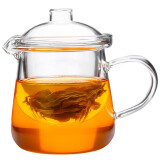 MINGSHANGDE派泰大容量耐热玻璃杯复古茶杯水杯马克杯咖啡杯创意怀旧大茶缸 泡茶公道壶450ml