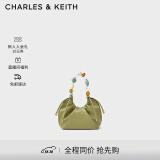 CHARLES&KEITH波光露珠手提包单肩包水桶包包女包生日礼物女CK2-10270879 Avocado牛油果色 S