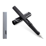 LAMY德国进口 凌美(LAMY)钢笔签字笔Safari狩猎者系列时尚商务办公墨水笔 高颜值礼物送老师学生 亮黑色F尖（不带吸墨器）