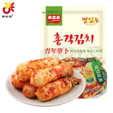 韩食府韩国泡菜 青年萝卜 小萝卜酸辣白萝卜韩式风味下饭菜 400g*1袋