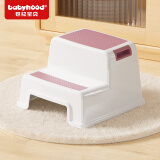 世纪宝贝（babyhood）儿童脚踏凳 宝宝双层垫脚凳 洗澡凳马桶凳 阶梯多用洗漱凳 511棕