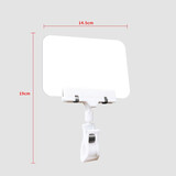 黛礼思 可擦写生鲜价格牌超市标签商场水果店标价牌手写防水塑料价签水产蔬菜促销广告展示标签牌 A6白板+abs夹+笔 10只