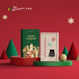 毕加索（pimio）圣诞节限定钢笔礼盒墨水套装高端成人毕业礼物签字笔男女商务礼品 粉棉蜜桃