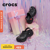 crocs卡骆驰王俊凯推荐云朵洞洞鞋|206750 黑色-001 35(220mm) 