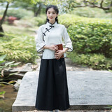 柠鑫焱民国学生装女五四青年装民国风女装中山装男班服舞台合唱表演服装
