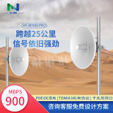 华异（N）900M户外大功率工业网桥远距离微波通讯千兆端口15-25公里 TDMA3私有协议 支持POE太阳能DC供电 25公里传输 POEDC供电 2台