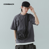 COMBACK新款城市户外休闲斜挎包男女斜挎时尚潮流运动斜挎包 黑色