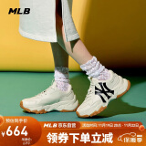 MLB鞋四季复古增高老爹鞋男鞋女鞋休闲鞋3ASHC101N-50BGL-260/淺米色