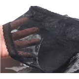 伪1娘衣服变性伪1娘男变女装隐藏下体内裤男扮女装cd变装反串蕾丝 黑色 L码【90-110斤】隐藏款