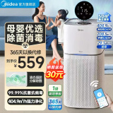 美的（Midea）母婴专用空气净化器 99.9%除菌率 净离子除菌消毒 除甲醛过敏原花粉除烟味除异味 家用室内净化机 【母婴专用】客厅推荐