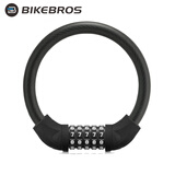 BIKEBROS山地自行便携密码车锁防盗锁电瓶电动单车钢丝锁固定链条密码锁头