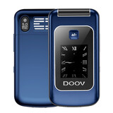 朵唯R2020 全网通4g翻盖老人机智能女士可手写可微信抖音 老年智能机大字大声音 快捷拨号双系统 黑色可手写