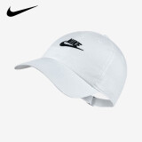 耐克（NIKE） 帽子 网球帽子男女户外运动帽高尔夫遮阳帽可调节鸭舌帽 经典时尚白913011-100