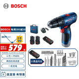 博世（BOSCH）GSB 120 12V充电式手电钻电动螺丝刀锂电冲击钻双电+小黑盒工具箱