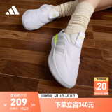 adidas ADIPUFF面包鞋型休闲舒适棉鞋男女阿迪达斯官方轻运动 米白色/灰色 36.5(225mm)推荐选大半码