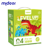 弥鹿（MiDeer）儿童拼图玩具进阶纸质大块拼图男孩女孩礼物3.5-4岁 4阶-恐龙认知