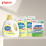 贝亲（Pigeon）婴儿儿童抑菌除螨洗衣液3L装+内衣洗衣皂120g*4块超值去污套装