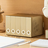 时代良品名片册简约120片CD盒光盘大容量专辑碟片收纳盒创意便携车载CD收纳册 卡其色120入