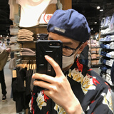 慕瑾繁饰 帽子男黑色贝雷帽夏季薄款反戴前进帽男士ins潮复古鸭嘴帽女 藏青色 均码 58cm