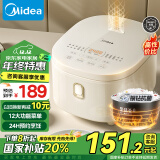 美的（Midea）【国家补贴】电饭煲电饭锅4L银钻内胆12大菜单顶置触控屏家用智能电饭煲MB-AFB4041RL（3-4人）