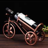 康之润 欧式铁艺红酒架摆件家居装饰品酒具葡萄酒架创意复古酒柜摆设 皇家马车-古铜色