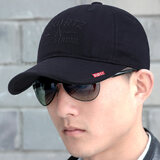 炫世柠檬夏季棒球帽男士春秋天户外运动帽夏季韩版休闲鸭舌帽短檐遮阳帽薄 红标黑色 均码 可调节