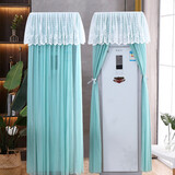 一朵（YIDUO） 一朵 空调罩立式柜机空调柔风帘蕾丝防尘罩开机不取 开机不取布拉格玫瑰+湖蓝 170*50*30