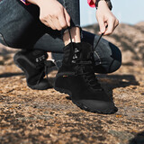 祥冠（XIANG GUAN）新式作战靴户外登山鞋女防水防滑轻便迷彩鞋男高帮秋冬爬山徒步鞋 黑色（男女款） 43 (尺码偏小)
