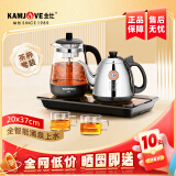 金灶（KAMJOVE）电热茶炉烧水壶电茶壶自动抽水功夫茶具全自动上水电热水壶家用 H-K95电茶炉+玻璃茶杯2只