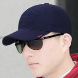 炫世柠檬夏季棒球帽男士春秋天户外运动帽夏季韩版休闲鸭舌帽短檐遮阳帽薄 红标深蓝色 均码 可调节