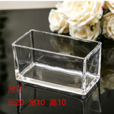 OIMG郁金香水培容器水培玻璃花盆郁金香水养花瓶水仙绿萝风信子植物透 长方形缸 大