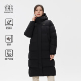 KOLON SPORT可隆女士防泼水防风羽绒服户外登山长款重量羽绒衣