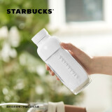星巴克（Starbucks）杯子塑料杯象牙白塑料冷水瓶运动壶414ml 随身杯男女送礼