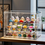 KAMAN盲盒收纳展示架家用防尘集装箱手办展示柜动漫娃娃摆件大号收纳盒 透明【特大号/4层】1个