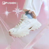 FILAFUSION斐乐硬糖3厚底老爹鞋女鞋增高运动鞋休闲鞋子 初雪白-PT 37.5