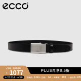 爱步（ECCO）男士商务休闲皮带 简约金属扣正装腰带 9105889 黑色910588990000 100cm