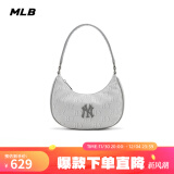 美职棒（MLB）旗舰官网虞书欣同款包包男女腋下包女士手提包拎包单肩包圣诞礼物 纽约洋基/浅炭灰色（24新款） F