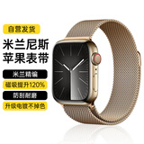 WITGOER【德国精钢】米兰尼斯表带适用苹果手表apple watch series10s9s8s7s6se磁吸iwatch ultra2金属女