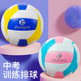 狂迷（kuangmi）祥云粉黛排球青少年男女学生中考5号专用训练比赛软排沙滩排球