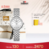 天梭（TISSOT）瑞士手表 小可爱系列腕表 钢带石英女表 T058.009.11.031.00