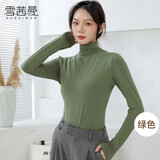 雪茜曼打底衫女秋冬半高领基础打底衣高弹修身显瘦内搭纯色百搭长袖内衣