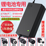 适用于全新锂电池电动车充电器适用爱玛雅迪台铃凤凰超 48V3A-输出54.6V 卡侬头