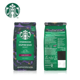 Starbucks星巴克咖啡豆 进口纯黑咖啡豆 浓缩烘培200g