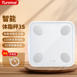 云麦 智能体脂秤3S 电子秤体重秤精准测脂减肥称重Type-C充电APP蓝牙