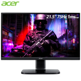 宏碁（Acer）21.5英寸75Hz刷新FreeSync窄边框全高清电竞显示器（双HDMI自带音箱）畅玩吃鸡KA222Q
