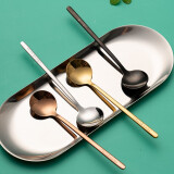 onlycook 勺子304不锈钢咖啡勺 家用蜂蜜甜品勺短柄雪糕勺搅拌小汤匙冰勺 304不锈钢咖啡勺【长13.5cm】 本色【1支】