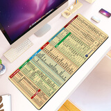 森松尼（sunsonny） 鼠标垫超大号游戏电竞加大加厚电脑笔记本锁边桌垫吃鸡lol家用办公男女生 黄色快捷键（800*300mm）