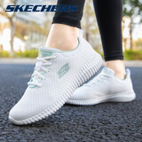 斯凯奇（Skechers）女鞋夏季新款跑步鞋秋季网面透气运动鞋子女轻便舒适健步鞋休闲鞋 白色 38