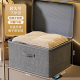 邦尼美家收纳箱家用可水洗衣服整理箱衣柜衣物大容量带密码锁收纳盒储物箱 灰色超大号【无锁】耐磨无异味