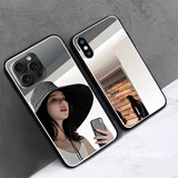 cancel同款补妆镜iPhone16手机壳适用苹果16promax新款16女款15玻璃镜面14高清带镜子网红化妆镜 玻璃补妆镜面【高清不变形】  iPhone 16 Pro Max